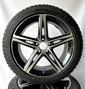 Mercedes A / B-Klasse CLA | 18 inch Velgen + Winterbanden, 18 inch, Gebruikt, Banden en Velgen, Personenwagen