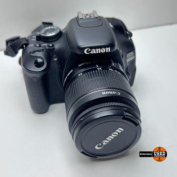 Canon 600D + 18-55 lens, Verzenden, Gebruikt