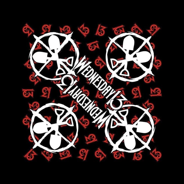 Wednesday 13 - Logo Shovels - Bandana officiële merchandise, Verzamelen, Muziek, Artiesten en Beroemdheden, Kleding, Nieuw, Ophalen of Verzenden