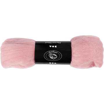Merino Wol, dikte 21 my, lichtrood, 100 gr/ 1 doos, Nieuw