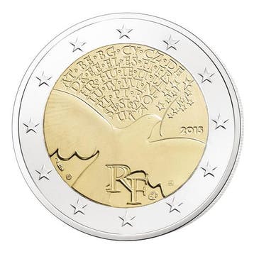 Frankrijk 2 Euro 70 Jaar Vrede 2015 UNC, Verzenden