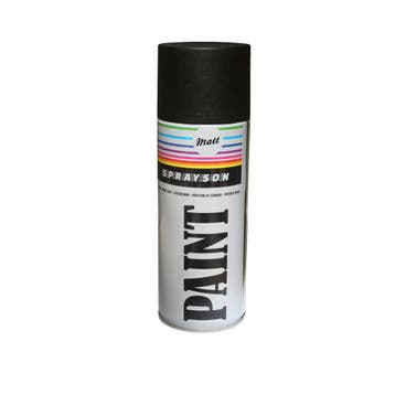 Sprayson Mat zwarte spuitlak - veelzijdig - 400 ml (Fiets), Ophalen of Verzenden, Nieuw, Overige typen