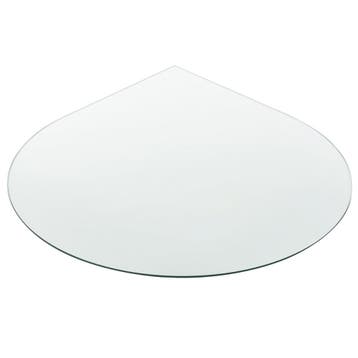 Glasplaat ESG voor tafels 6 mm druppel vorm Ø90 cm, Verzenden, Nieuw