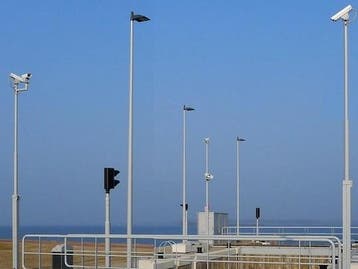 6, 7 of 8 meter heavy-duty stalen kantelmast met voetpla..., Nieuw