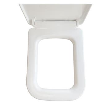 Toiletzitting met Deksel Wiesbaden Carré Softclose Wit, Ophalen of Verzenden, Nieuw, Overige typen