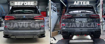Custom-Handmade Sport Dubbele Uitlaat Tips voor BMW X5 G, Ophalen of Verzenden