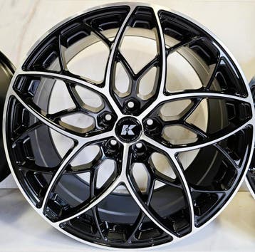 20 inch 5x112 Kipardo KF29 Black Machined Fac 9J ET35 velgen, Ophalen of Verzenden, Nieuw, 20 inch, Velg(en)