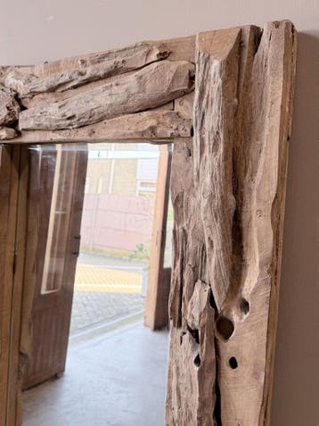Spiegels driftwood -  80x60, Ophalen of Verzenden, Nieuw