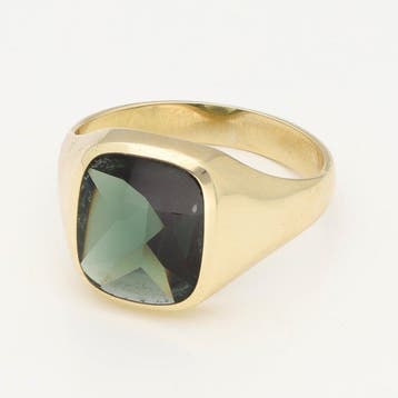 Ring - 8 karaat Geel goud - Spinel, Nieuw
