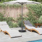 vidaXL Parasolvoet Art Deco Zwart Ø 45 x 39,5 cm IJzer, Tuin en Terras, Verzenden, Nieuw, Minder dan 1 meter, Parasolvoet
