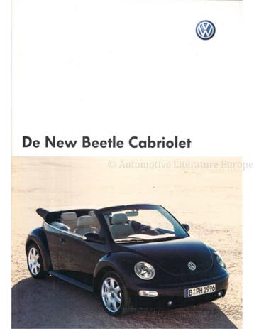 2003 VOLKSWAGEN NEW BEETLE CABRIOLET BROCHURE NEDERLANDS, Nieuw, Volkswagen, Author