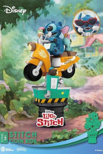 Beast Kingdom Disney Stitch Coin Ride D-Stage PVC Diorama 16, Antiek en Kunst, Ophalen of Verzenden