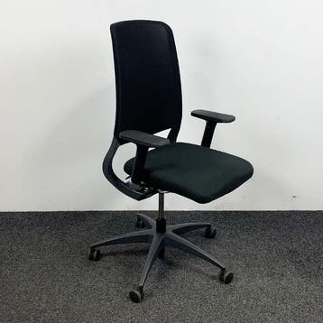Drabert Salida Bureaustoel - Zwart Mesh, Gebruikt, Zwart, Ophalen of Verzenden, Bureaustoel