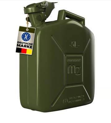 Jerrycan Metalen bus groen 5 liter (Auto-Fiets, Gereedschap), Verzenden, Nieuw
