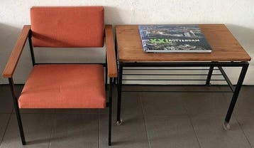 Marko Holland - Fauteuil (2) - Hout, metaal, textiel -