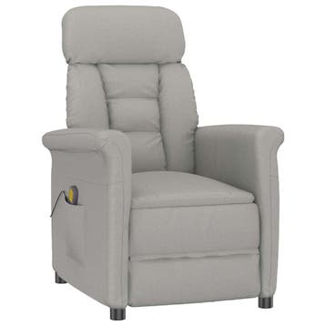 vidaXL Massagestoel Lichtgrijs 96.5 x 70.5 x 95 cm, Sport en Fitness, Massageproducten, Verzenden, Nieuw