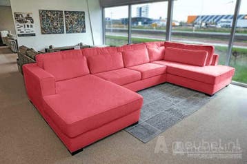 U-Bank Arnhem - u-banken - Roze, Nieuw, 150 cm of meer, Stof, 300 cm of meer