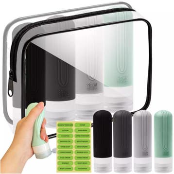 Trizand travel cosmetic bag – navulbare reisflesjes + tra., Ophalen of Verzenden, Nieuw