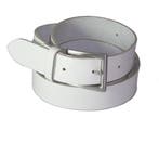 Extra lange witte 100% Leren kwaliteits riem 3cm breed, Kleding | Heren, Riemen en Ceinturen, Verzenden, Nieuw