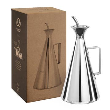 No-drip Olie/Azijnfles RVS 0,5L, Verzenden, Nieuw