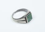 Ring - turkoois-mosaïek - zegelring - Navajo - V.S. (Zonder, Antiek en Kunst