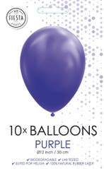 10x Ballonnen Paars, Hobby en Vrije tijd, Feestartikelen, Verzenden, Nieuw, Versiering, Verjaardag