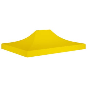vidaXL Partytentdak 270 g/m² 4,5x3 m geel, Verzenden, Nieuw, Partytent