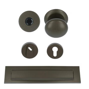 Voordeurset SKG3 LB65V donker brons, Verzenden, Nieuw
