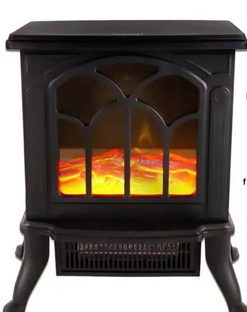 Elektrische haard 1800W met 3D vlam en verwarming, Verzenden, Nieuw