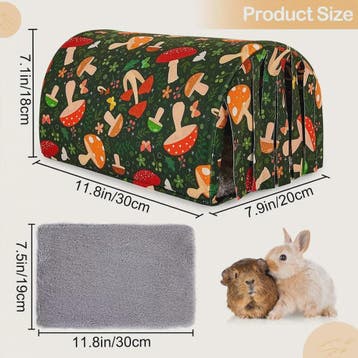 Wasbare Cavia Tunnel met Gordijntjes - Knus Holletje voor Ha, Dieren en Toebehoren, Verzenden, Nieuw