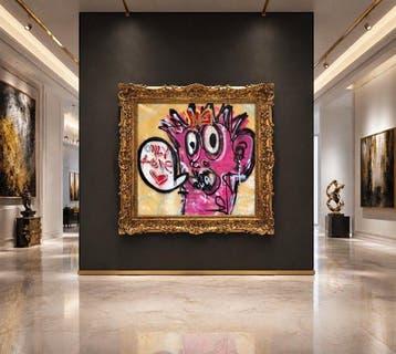 Timo Wedell - Colorful Conversations - XL- Basquiat Style