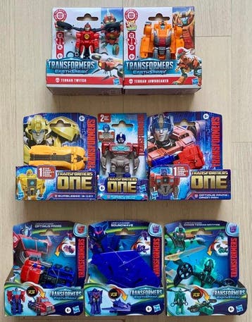 Hasbro - Action figure 8x Transformers [EarthSpark &, Antiek en Kunst
