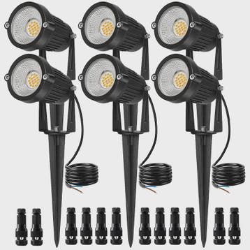 Waterdichte LED Tuinspot 7W Warm Wit met Grondspies - IP65 B, Verzenden, Nieuw