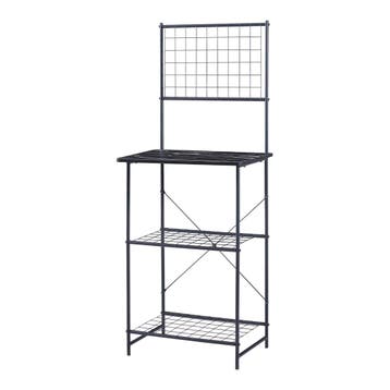 [en.casa] Keukenkast Nibe opbergkast 150x60x42 cm zwart en m, Huis en Inrichting, Keuken | Keukenelementen, Verzenden, Nieuw