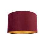 Velours lampenkap rood 35/35/20 met gouden binnenkant, Huis en Inrichting, Lampen | Lampenkappen, Verzenden, Nieuw, Rood, Classic-antique