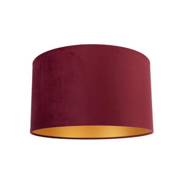 Velours lampenkap rood 35/35/20 met gouden binnenkant, Huis en Inrichting, Lampen | Lampenkappen, Verzenden, Nieuw, Rood, Classic-antique