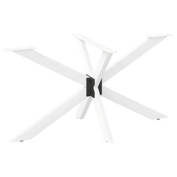 vidaXL Eettafelpoot spider vorm 150x78x(72-73) cm staal wit, Huis en Inrichting, Tafelonderdelen, Verzenden, Nieuw