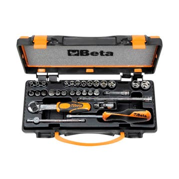 Assortiment Dopsleutels, 30 Onderdelen Beta Tools, Motoren, Verzenden, Nieuw