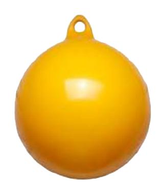 allpa Ankerboei  Ø350mm  L=400mm  geel (maat 1)  met 1 oog, Watersport en Boten, Ophalen of Verzenden, Nieuw