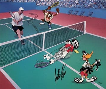 Andre Agassi (XX) - Tennis Volley Folly Bugs Looney Tunes WB