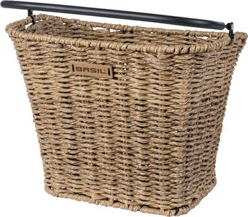 Basil Bremen Rattan Look KF Fietsmand - Voor - Kunststof, Ophalen of Verzenden, Zo goed als nieuw, Basil