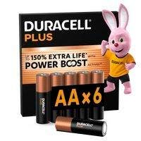 Duracell Plus AA - alkaline batterijen - 1,5V, LR6 - 6 stuks, Verzenden, Nieuw