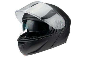 Helm Vito Systeemhelm met zonnevizier Furio mat zwart, Fietsen en Brommers, Brommerhelmen, Ophalen of Verzenden, Nieuw, Vito