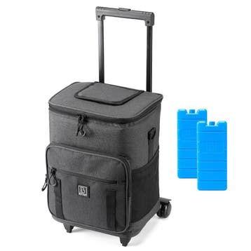 Brisby Boodschappentrolley met Koelvak 32 Liter Grijs - SET, Ophalen of Verzenden, Nieuw