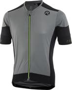 Rogelli Wielershirt KM Rise Grijs/Zwart/Fluor Maat S, Verzenden, Nieuw