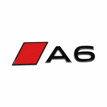 Audi A6 e-tron (85E) embleem - zwart, Ophalen of Verzenden, Nieuw, Audi