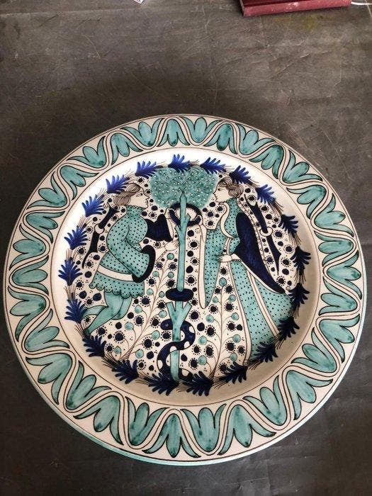 Bitossi Montelupo - Schotel - Serie Rinascimento - D. 48 cm, Antiek en Kunst, Antiek | Glas en Kristal