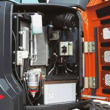 Hitachi-Landscros Hitachi minigraver ZX55U-6 - 29.1kW, Zakelijke goederen, Machines en Bouw | Kranen en Graafmachines, Ophalen of Verzenden