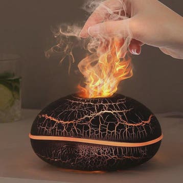 Vlam Luchtbevochtiger met Aroma Diffuser en Kleurrijk Nachtl, Witgoed en Apparatuur, Verzenden, Nieuw