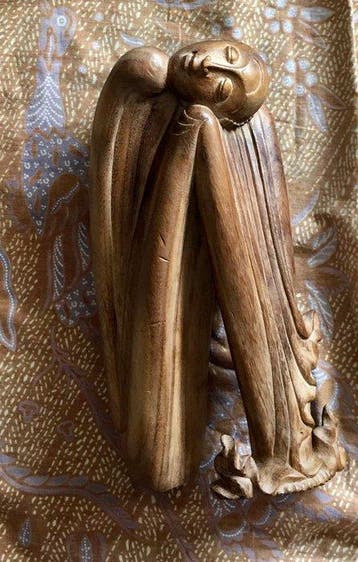 Orang Senang - Hout - Indonesië - Eind 20e eeuw, Antiek en Kunst